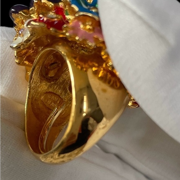 Kenneth Jay Lane “Garden Party” Adjustable Ring - Picture 9 of 10